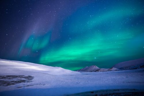 aurora northen lights ice