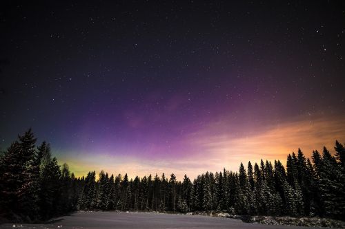 aurora winter night