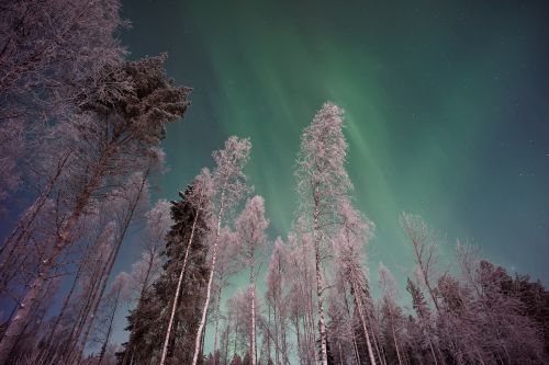 aurora sky clouds