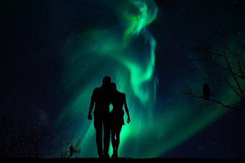 aurora  boreal  night