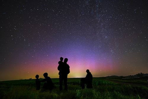 aurora  boreale  night
