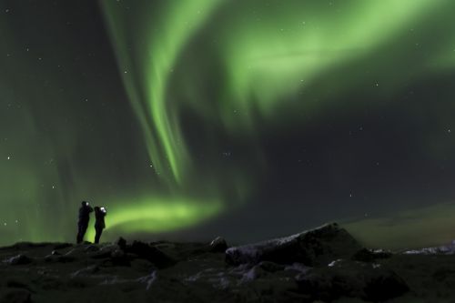 aurora borealis iceland northern
