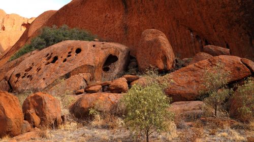 australia outback rock formation