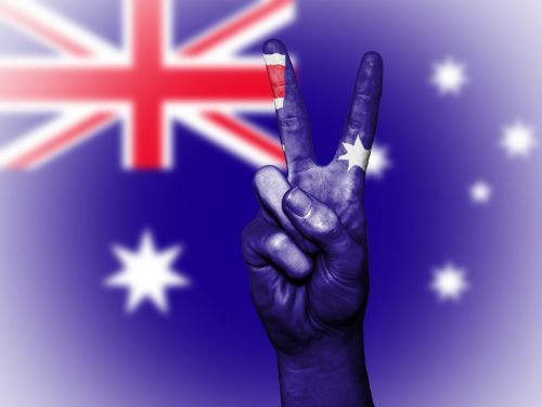 australia flag peace