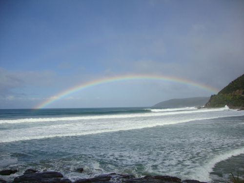 australia rainbow great ocean road