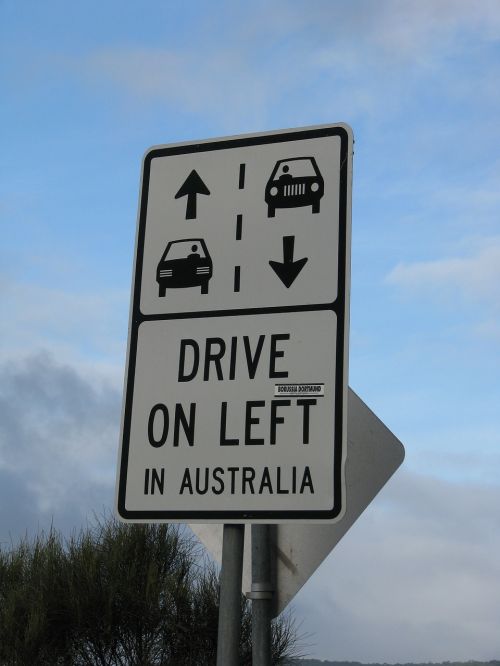 australia sign road
