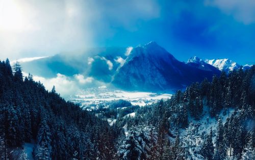 austria mountains landscape