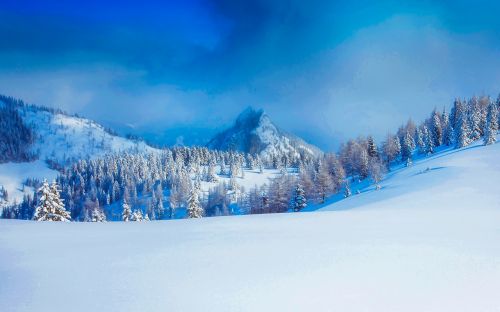 austria winter snow