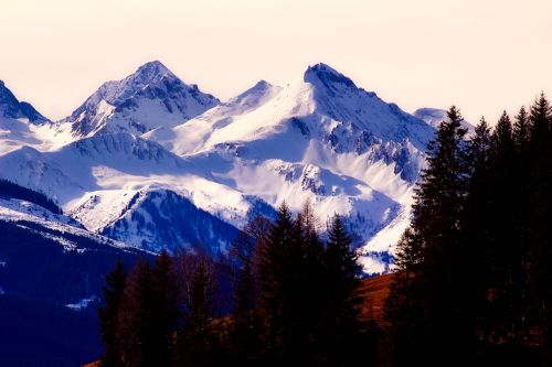 austria mountains snow