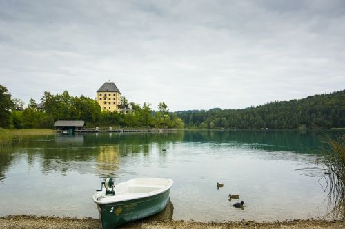 austria country lake view