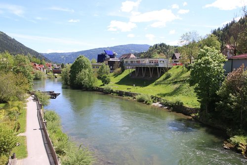 austria  river  landscape