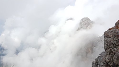 austria  dachstein  clouds