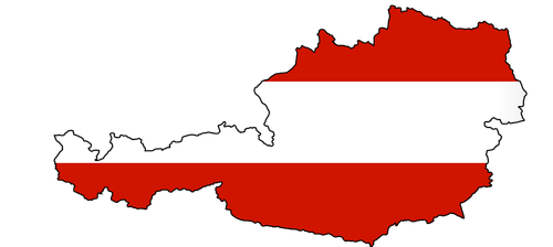 austria  outline  border