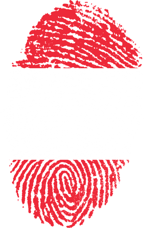 austria flag fingerprint