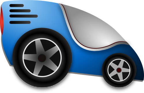 auto blue futuristic