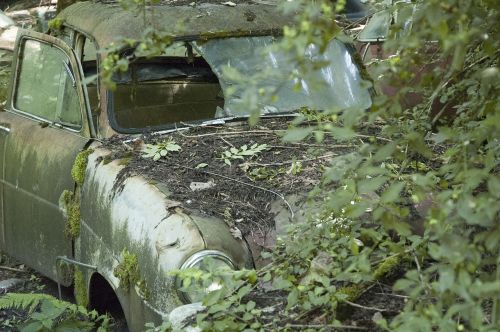 auto car cemetery oldtimer