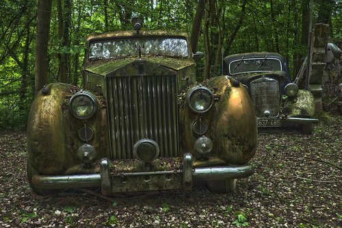 auto  car cemetery  oldtimer