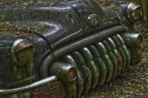 auto  car cemetery  oldtimer