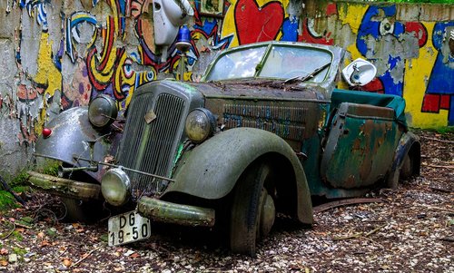auto  car cemetery  historically