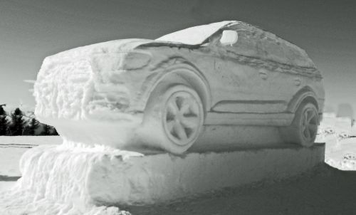 auto audi snow