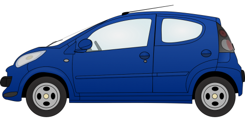 automobile car blue