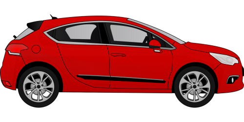 automobile car red