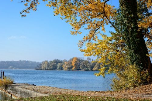 autumn landscape chiemsee