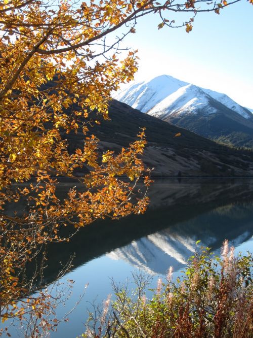 autumn alaska reflection