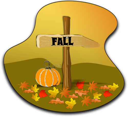 autumn fall signpost