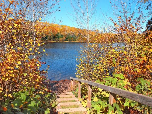 autumn lake wilderness