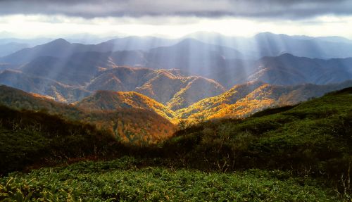 autumn mountains luster