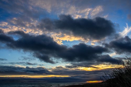 autumn sea clouds