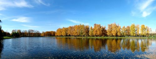 autumn sky blue sky