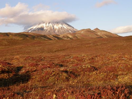 autumn mountains volcano
