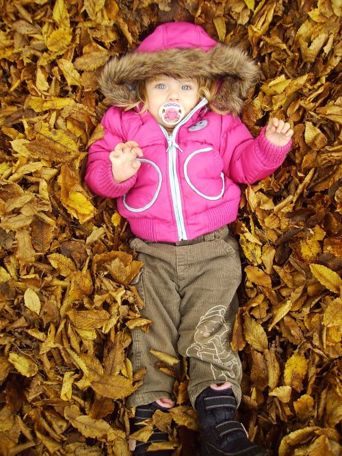 autumn child kid
