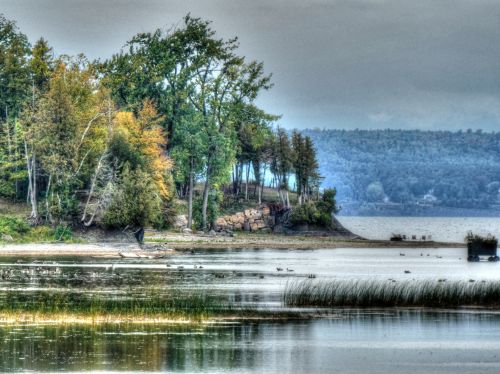 Autumn Lake Landscape