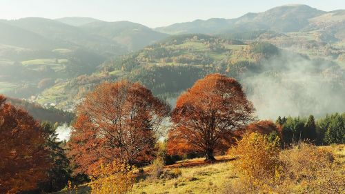 autumn landscape mountain landscape