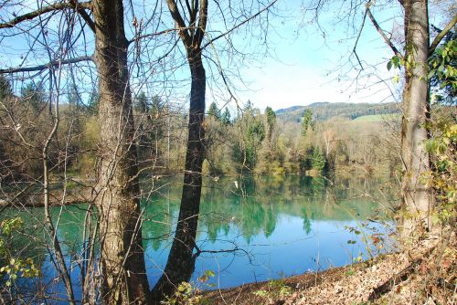 autumn landscape lake waters