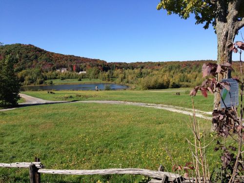 autumn landscape mountain water