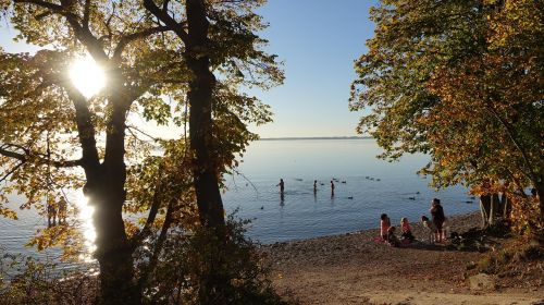 autumn mood lake chiemsee