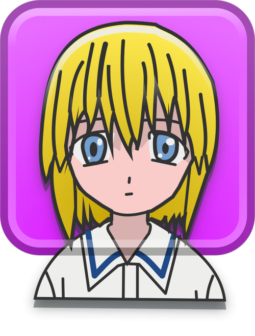 avatar blonde cartoon