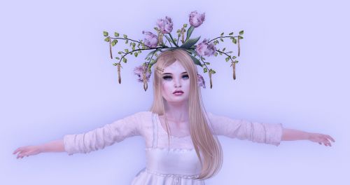 avatar woman flowers