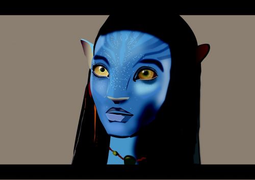 avatar neytiri blue character