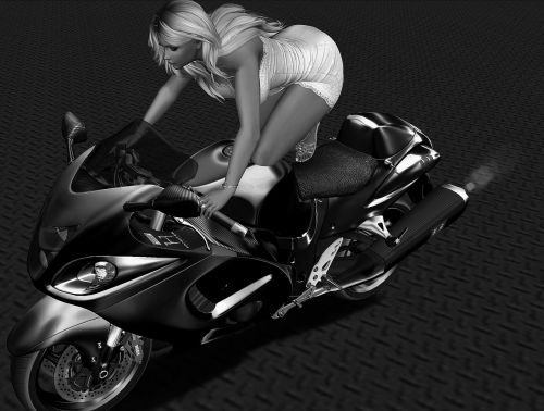 avatar motorcycle woman