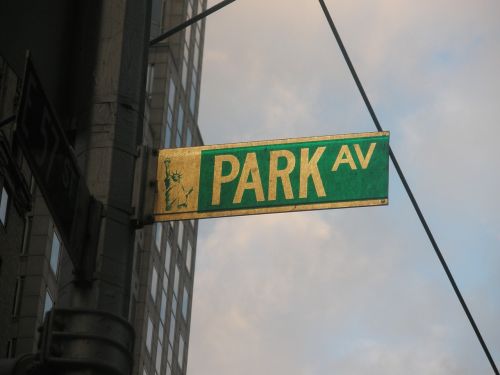 avenue park new york street poster