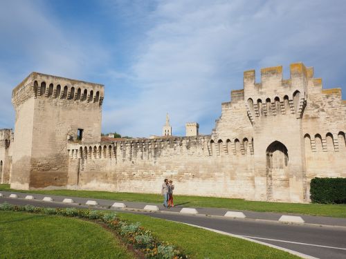 avignon city wall defensive tower