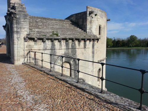 avignon bridge old building