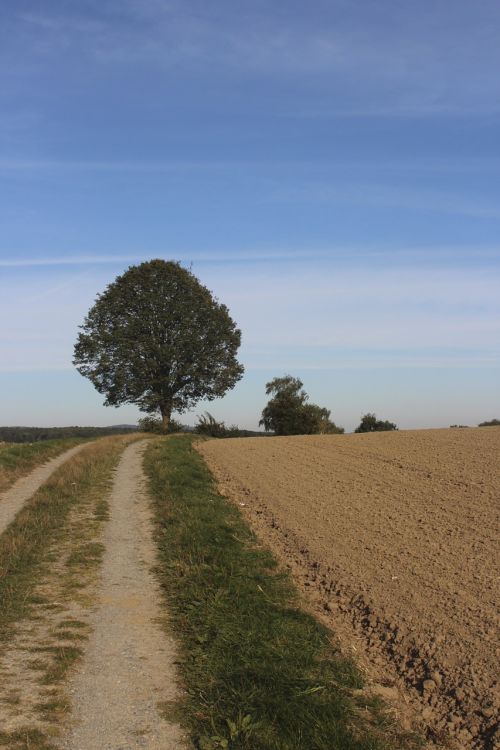 away blue sky landscape