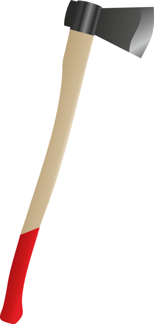 axe red pen fire axe