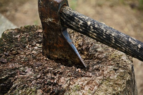 axe  old  wood